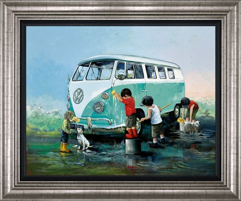 The Dream Team by Keith Proctor - Framed Embellished Canvas on Board